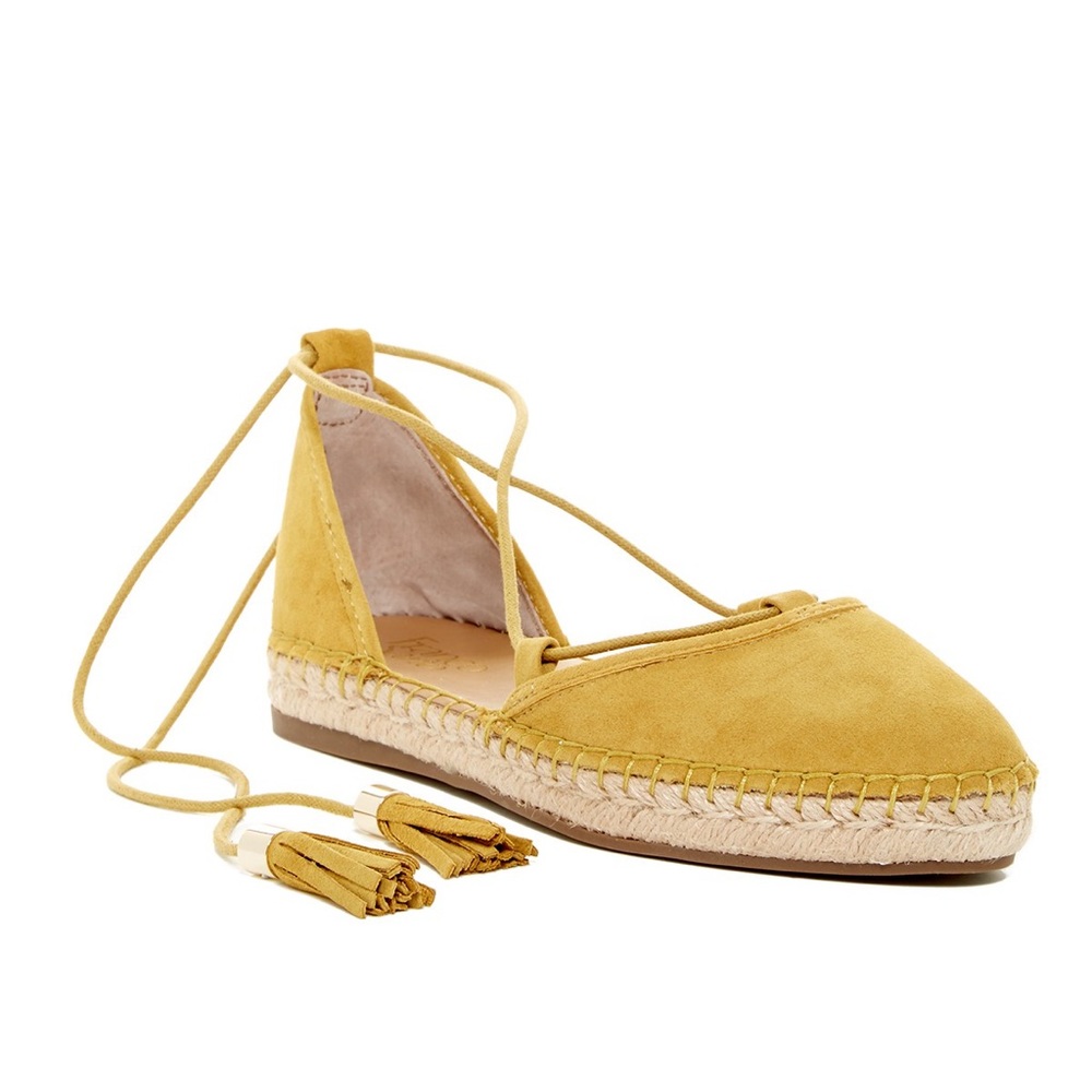 Franco Sarto Dream Flat Espadrilles, Yellow size 8